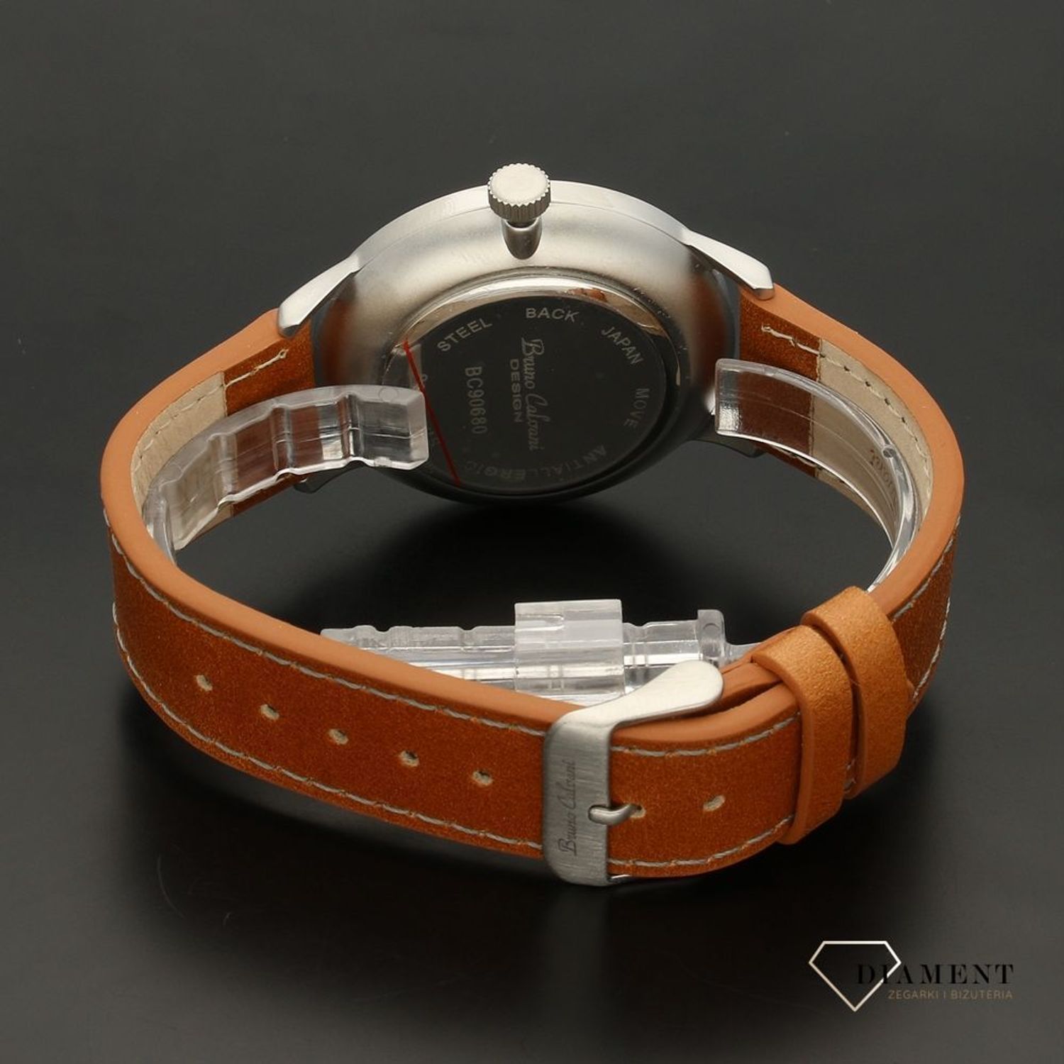 Zegarek męski Bruno Calvani BC90680 SILVER pasek brązowy (5).jpg